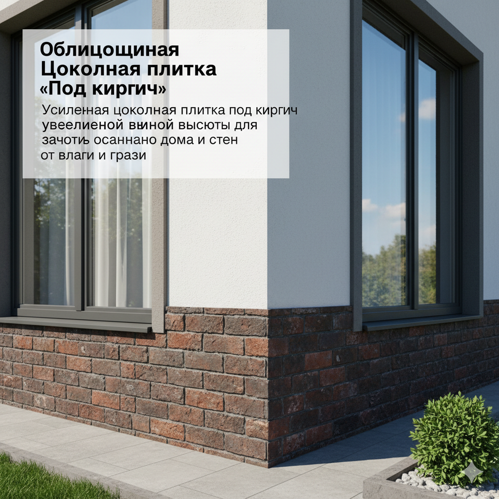 Фасадная плитка под кирпич